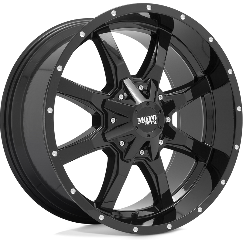 Moto Metal MO970 Gloss Black Wheels - 20x10 - 5x135 Bolt Pattern — Wheels & Rims