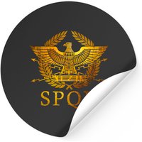 Autocollants SPQR Senātus Populusque Rōmānus pour thème noir
