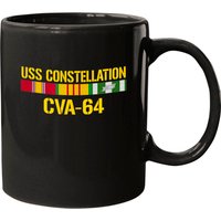 USS Constellation CVA 64 Vietnam Veteran Mug — Mugs & Tumblers