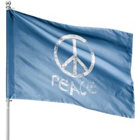 Peace Sign Vintage House Flags - Double-Sided Print