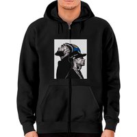 Hoodies à zip Nipsey Hussle pour unisexe en noir — Sweats à capuche pour hommes