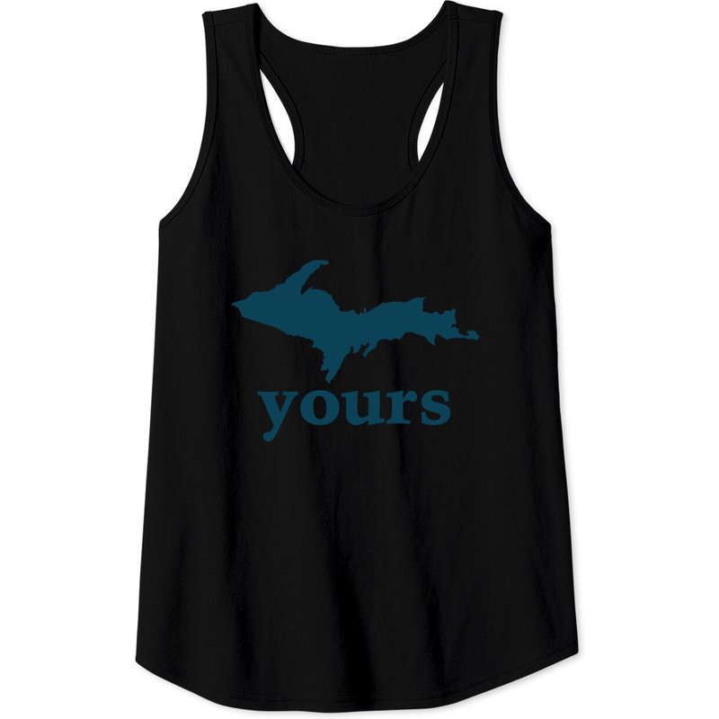 Up Yours Michigan Men's Tank Top - Funny Upper Peninsula Apparel