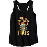 Funny Show Me Your Tikis Hawaiian Tank Top for Men