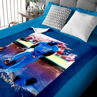Bo Knows Bo Jackson Baby Blanket in Royal Blue