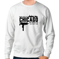 Sweatshirt Unisexe Chicago en Mélange Épais — Sweats à capuche pour hommes