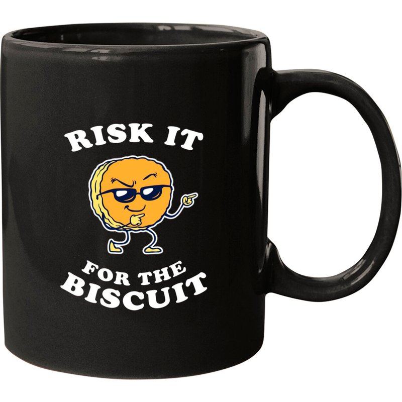 Mugs en céramique Risk It For The Biscuit - Buscuit — Tasses et gobelets