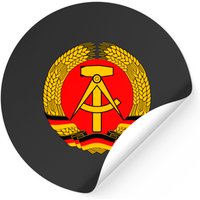 Autocollants DDR d'Allemagne de l'Est - Style carré classique