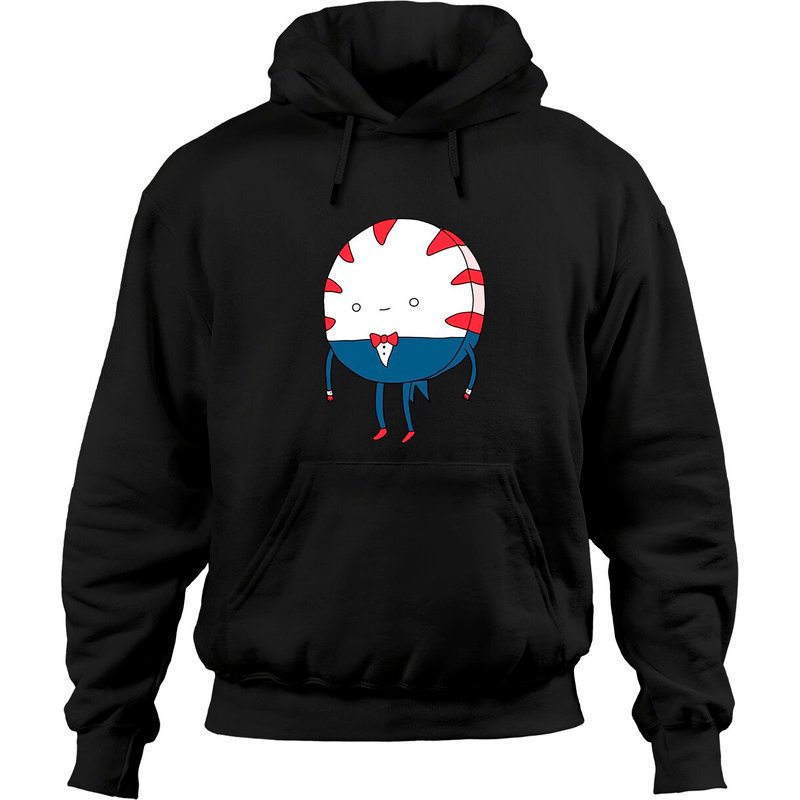 Hoodie Noir Unisexe Peppermint Butler — Sweats à capuche pour hommes