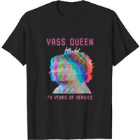Unisex 'Yass Queen' Trippy Queen's Platinum Jubilee T-Shirt