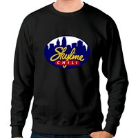 Sweatshirts Unisex Skyline Chili Noir — Sweats à capuche pour hommes