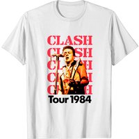 T-shirt Vintage The Clash 1984 pour hommes — T-shirts pour hommes