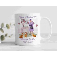 Mug de la Reine Elizabeth II - Célébration du Jubilé de Platine 1952-2022 — Tasses et gobelets