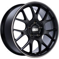 BBS CHR Flow Formed Satin Black Wheels with Polished Lip - 19x10