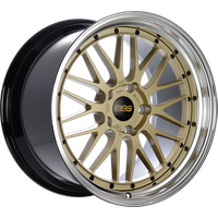 Roues BBS LM Forgées Or avec Bord Usiné Découpé - 17x7.5 - 5x114.3 — Roues et jantes