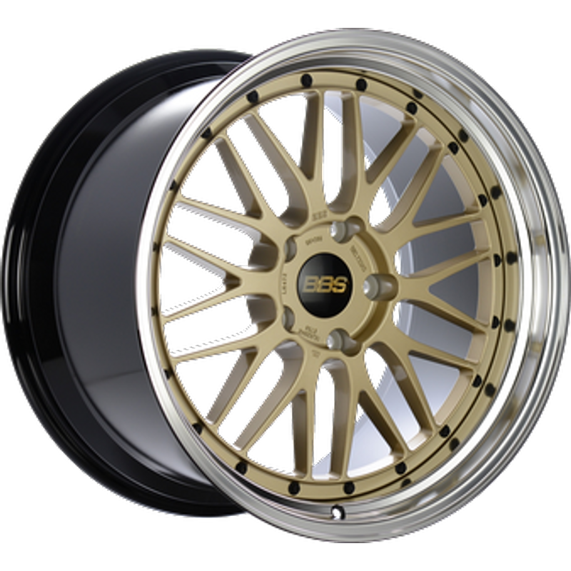 Jantes BBS LM Forged Diamond Gold Polished Lip 20x9 5x130 — Roues et jantes