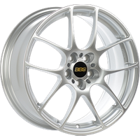 BBS RF Forged Diamond Silver Wheels - 17x7.5 - 5x100 - 48 Offset