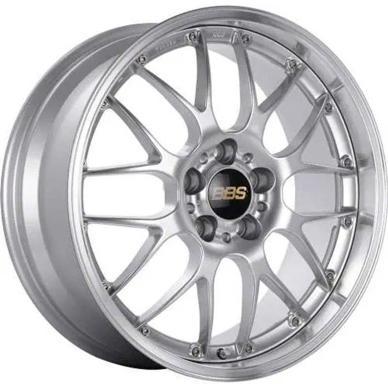 BBS RSGT Forged Diamond Silver Wheel - 19x9.5 - 5x112 - 38 Offset — Wheels & Rims