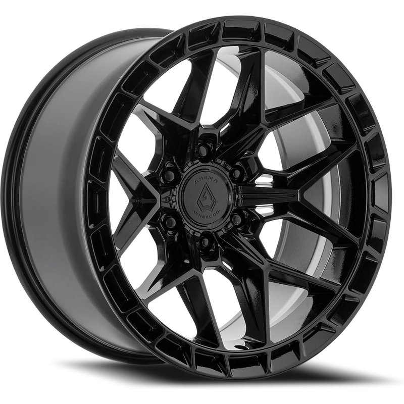 Arena Rampage Gloss Black Wheels - 20x10 - 6x139.7 Bolt Pattern — Wheels & Rims