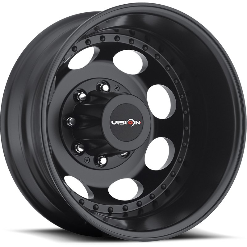 Vision HD 181Z Van Dually Matte Black Wheels - 19.5x6.75 — Wheels & Rims