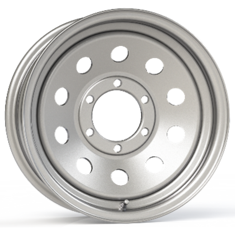 Vision HD JG70 Trailer S Silver Wheel - 13x4.5 - 5x114.3 Bolt Pattern — Wheels & Rims