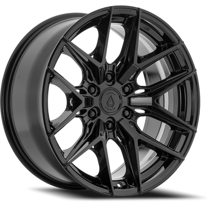 Roues Arena Sparta Noir Brillant - 20x10 - Motif de Boulon 6x139.7 — Roues et jantes
