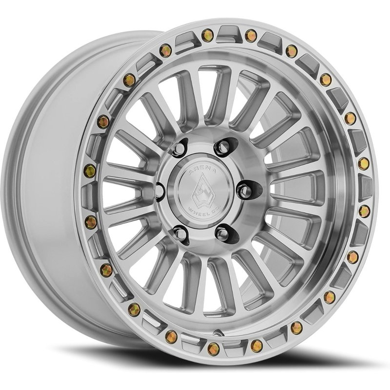 Arena Podium Gloss Silver Machined Wheels - 17x8.5 - 6x139.7 — Wheels & Rims