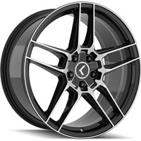 Jantes Kraze KR197 Converge Noir Machiné 20x9 5x112 — Roues et jantes