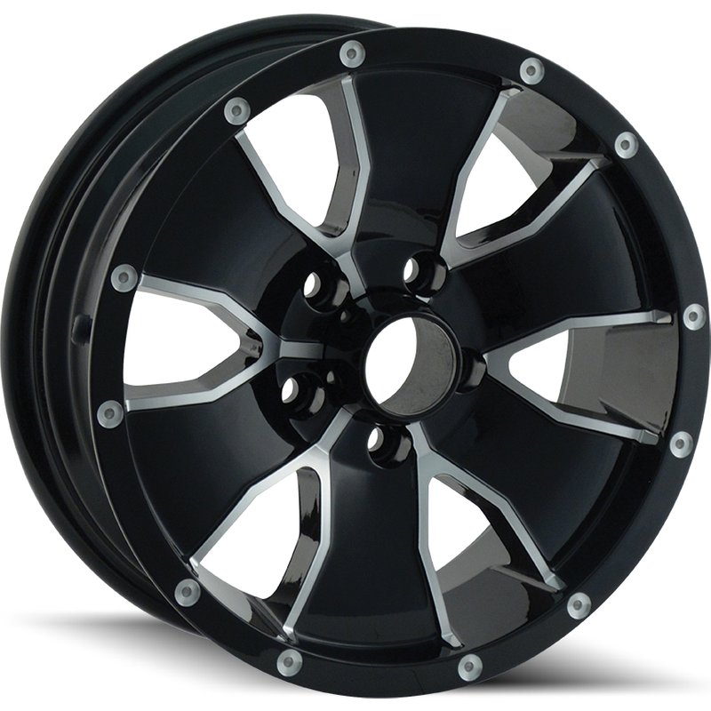 ION Wheel 14 Gloss Black Machined - 14x6 - 5x114.3 - 0 Offset — Wheels & Rims