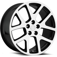 Roues O.E. Revolution 107 Noir Brillant Usiné - 24x10 - 5x115