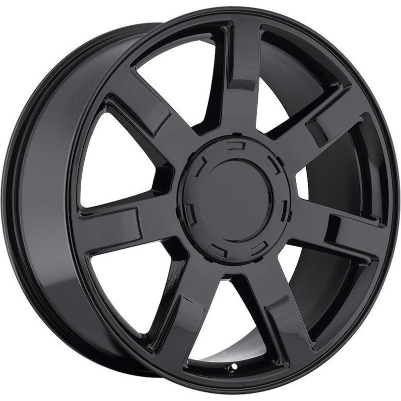 Roues O.E. Revolution 122 Noir Brillant - 24x10 - Motif de Boulons 6x139.7 — Roues et jantes