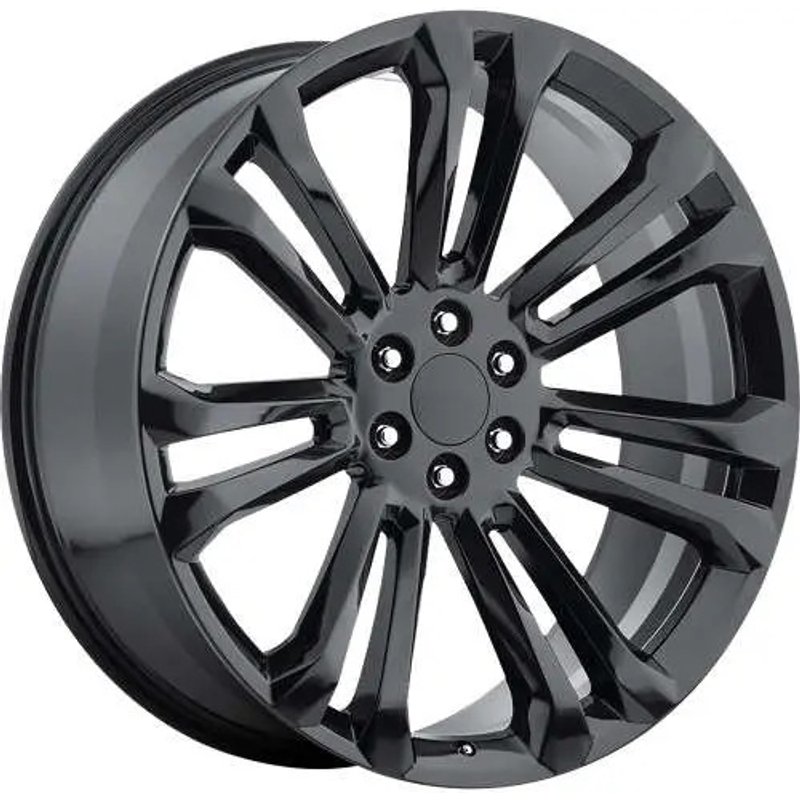 O.E. Revolution 158 Gloss Black Wheel - 22x9 - 6x139.7 Bolt Pattern — Wheels & Rims