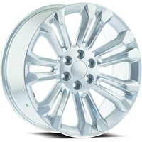 Roues O.E. Revolution 158 Argent Machiné - 22x9 - 6x139.7 - 24 Offset — Roues et jantes