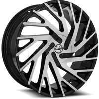 Azara Aza-505 Gloss Black Machined Wheels - 20x8.5 - 5x114.3 — Wheels & Rims