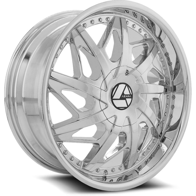 Azara Aza-510 Chrome Wheels - 22x9.5 - 6x135 Bolt Pattern — Wheels & Rims