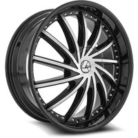 Azara Aza-517 Gloss Black Machined 20x8.5 Rims 5x114.3 Bolt Pattern