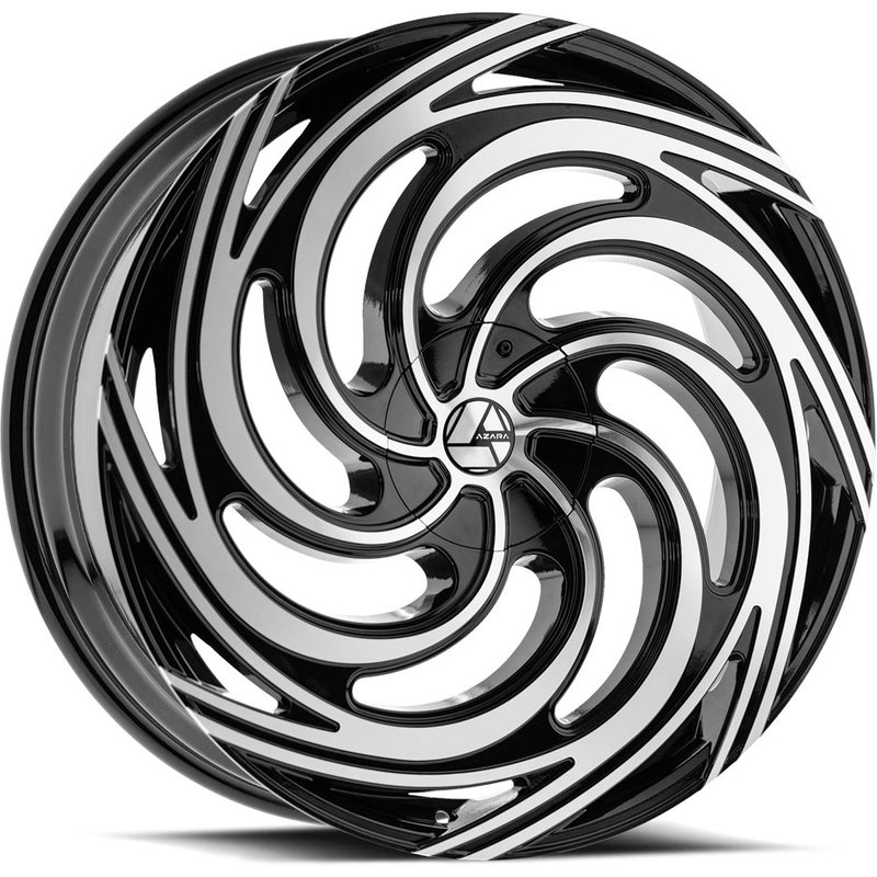 Azara Aza-519 Gloss Black Machined 20x8.5 Rims 5x114.3 — Wheels & Rims