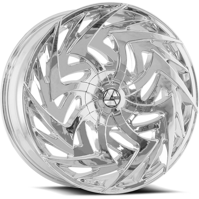 Azara Aza-520 Chrome Wheels - 22x9.5 - 5x115 Bolt Pattern — Wheels & Rims