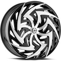 Azara Aza-520 Gloss Black Machined Wheels - 24x9 - 6x135 Bolt Pattern