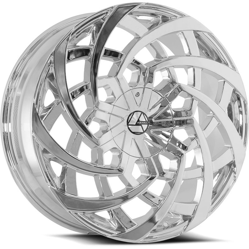Azara Aza-521 Chrome Wheels - 22x9.5 - 5x115 Bolt Pattern — Wheels & Rims