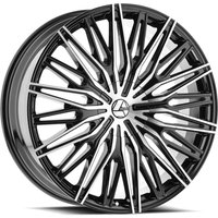 Azara Aza-522 Gloss Black Machined 20x8.5 Rims 5x108 Bolt Pattern