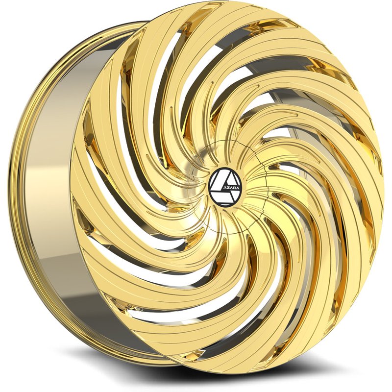 Azara Aza-535 Gold Wheels - 22x8.5 - 5x112 Bolt Pattern — Wheels & Rims