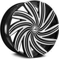 Jantes Azara Aza-502 Noir Brillant Usiné 20x8.5 5x110