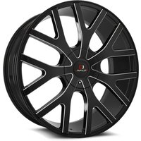 Jantes Cavallo CLV-15 Moulées Noires Brillantes 18x8 5x112