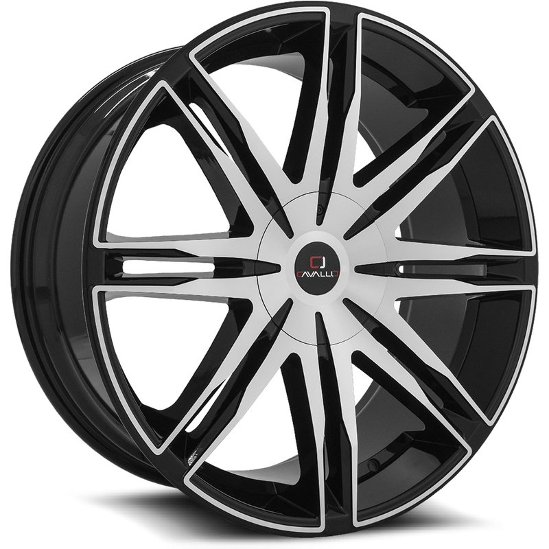 Cavallo CLV-18 Gloss Black Machined Wheels - 20x8.5 - 6x135 — Wheels & Rims