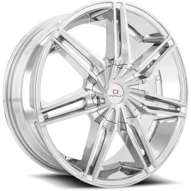 Roues Cavallo CLV-19 Chrome - 20x8.5 - Motif de boulon 6x135 — Roues et jantes
