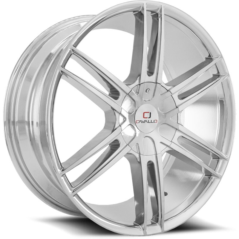 Roues Cavallo CLV-20 Chrome - 20x8.5 - Motif de boulon 5x115 — Roues et jantes