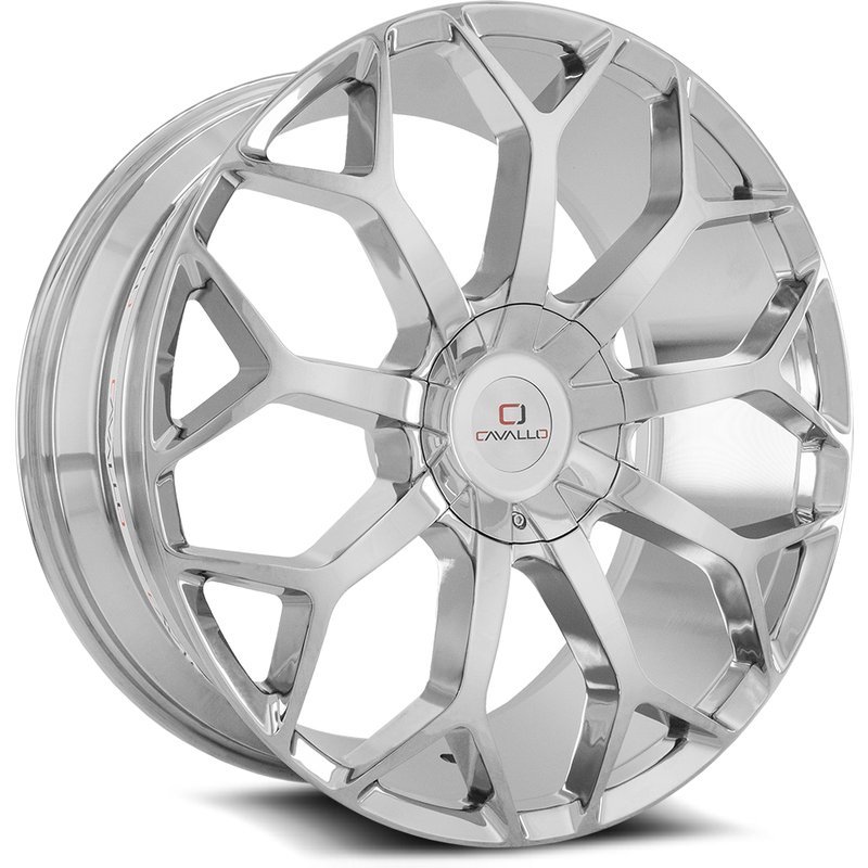 Cavallo CLV-22 Chrome Wheel - 22x9.5 - 5x115 Bolt Pattern — Wheels & Rims