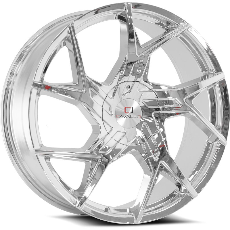 Cavallo CLV-26 Chrome Wheels - 20x8.5 - 5x114.3 Bolt Pattern — Wheels & Rims