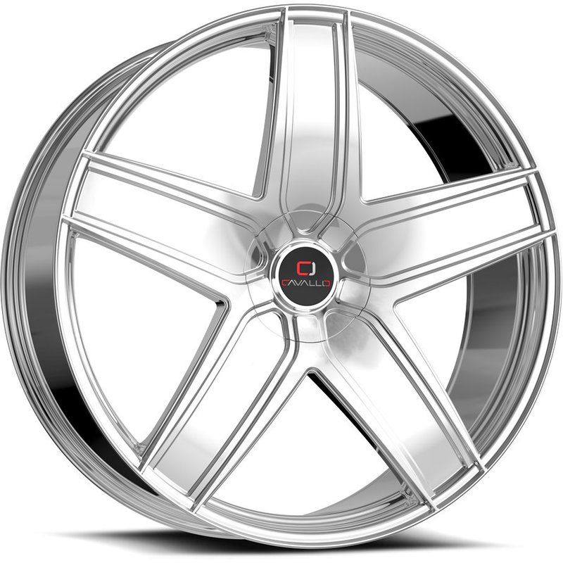 Cavallo CLV-31 Chrome Wheels - 22x9.5 - 5x135 Bolt Pattern — Wheels & Rims