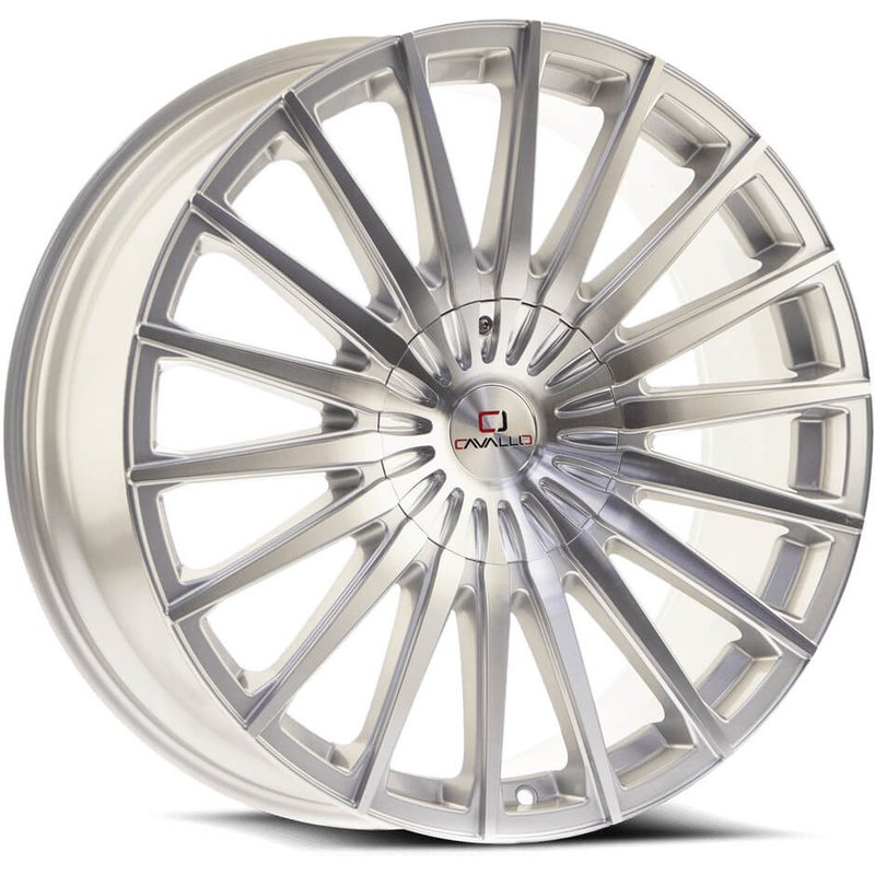 Cavallo CLV-34 Silver Machined 20x8.5 Rims 6x135 Bolt Pattern — Wheels & Rims